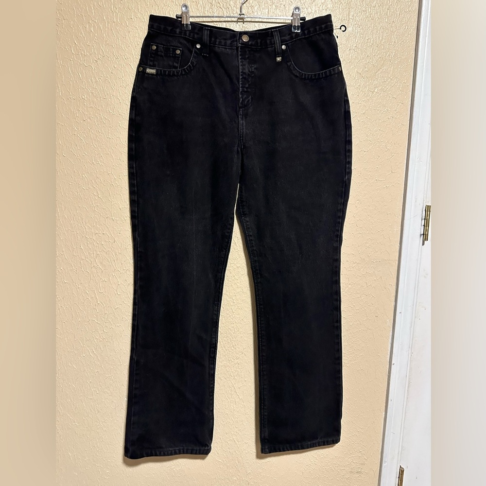 Rockies Jeans Black Denim Size 16 Plus Size Cowgirl‎ Yellowstone Rodeo